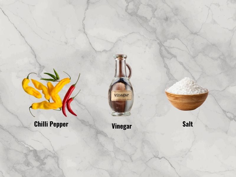 Base ingredients of every hot sauce