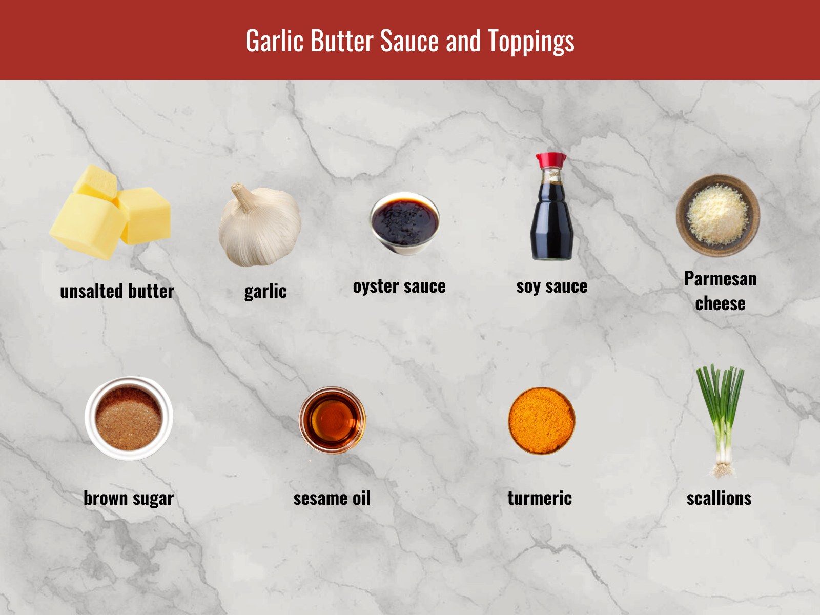 Garlic butter sauce ingredients