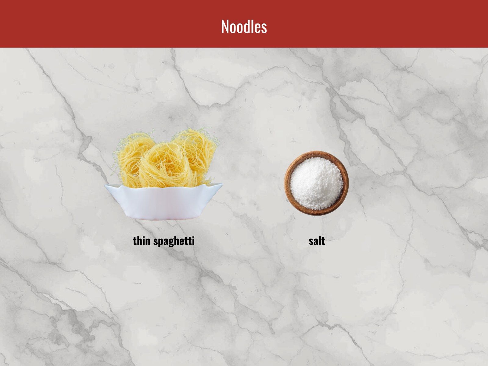 Garlic noodles ingredients