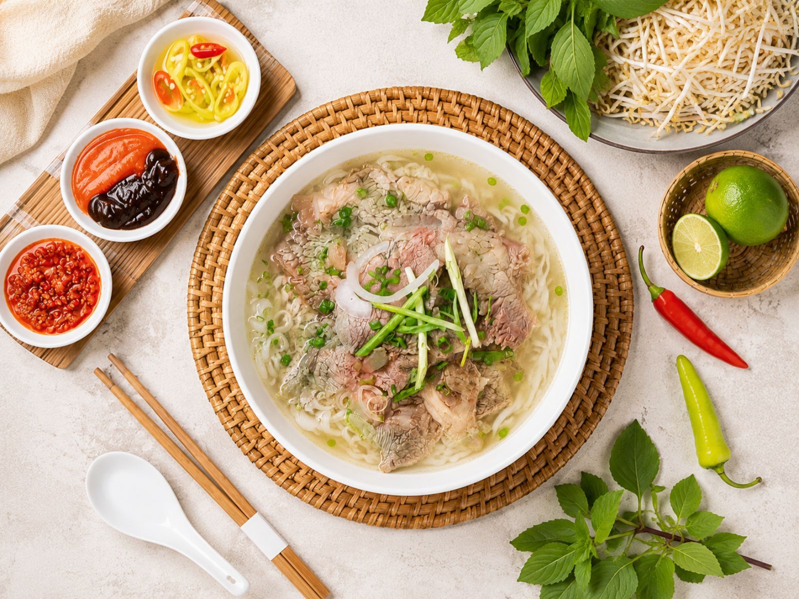 Phở Bò - Vietnamese Beef Noodle Soup