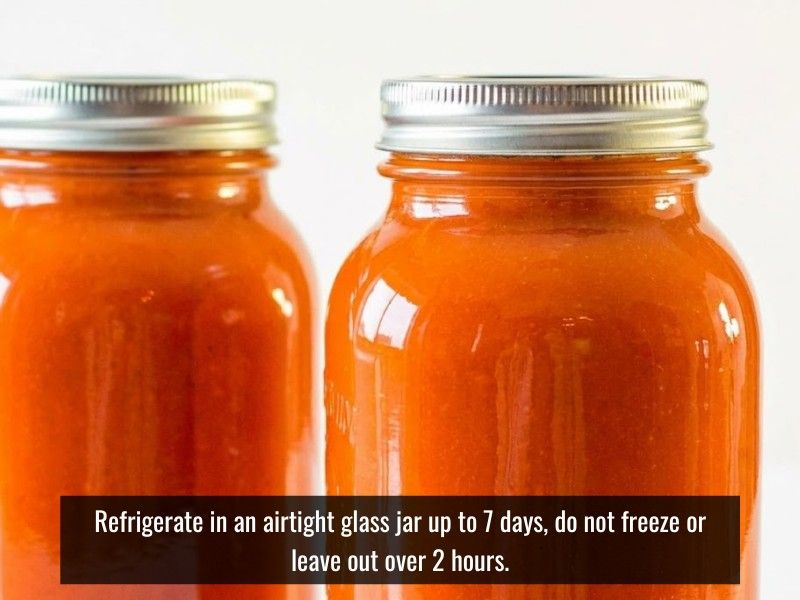 buffalo hot sauce storage