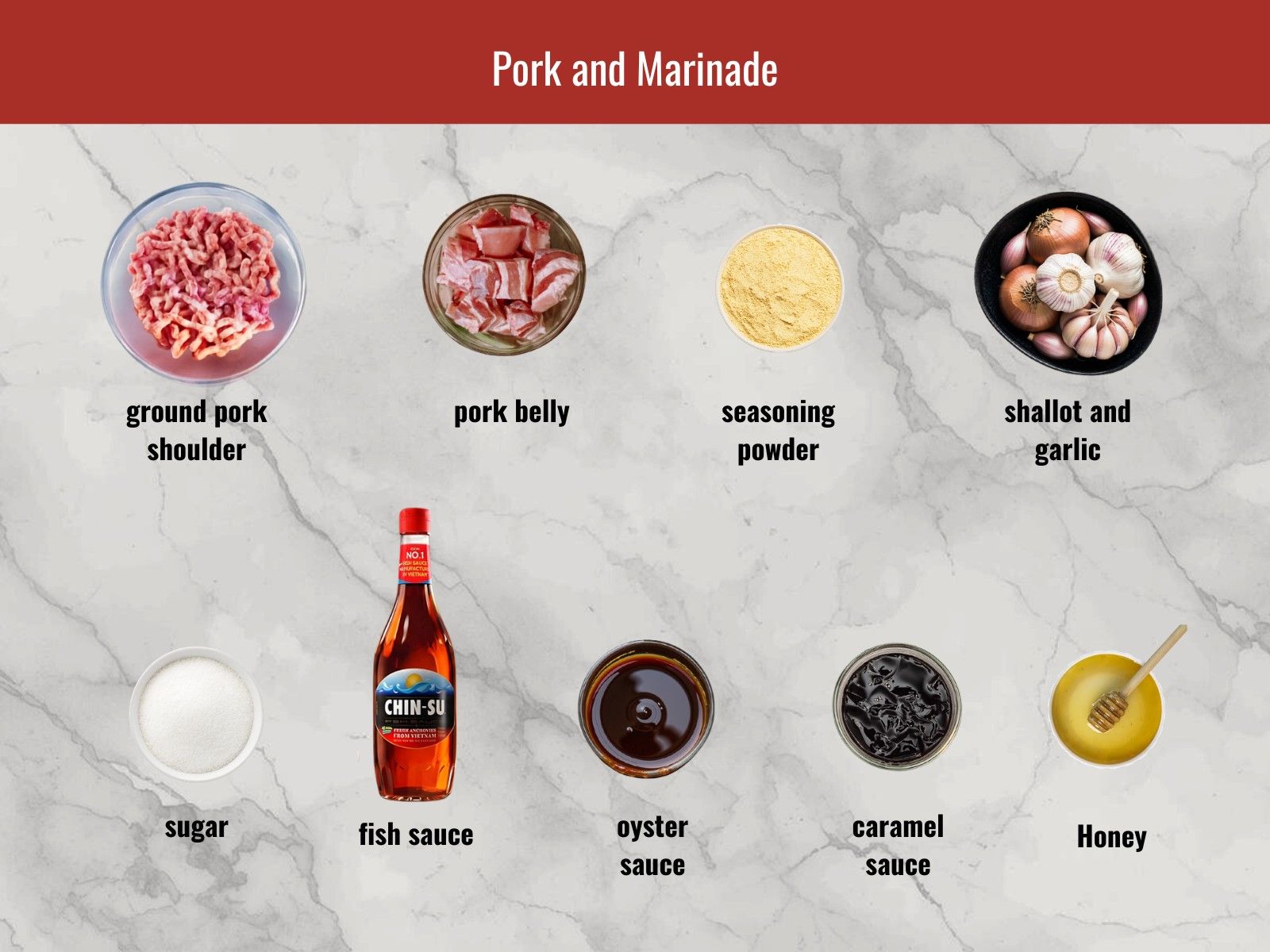 bun cha pork marinade ingredients