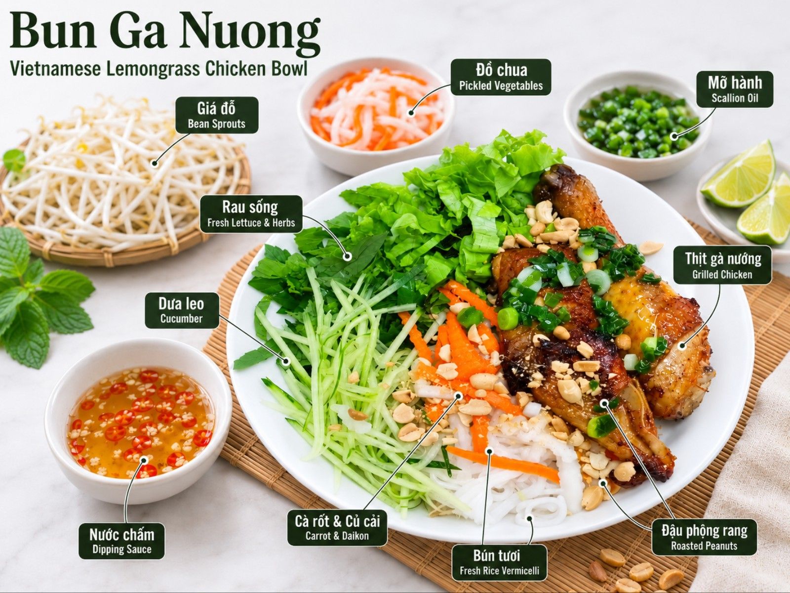 bun ga nuong overview