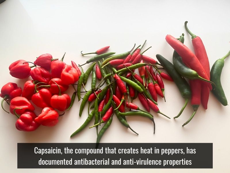 capsaicin helps but acidity ensures safety
