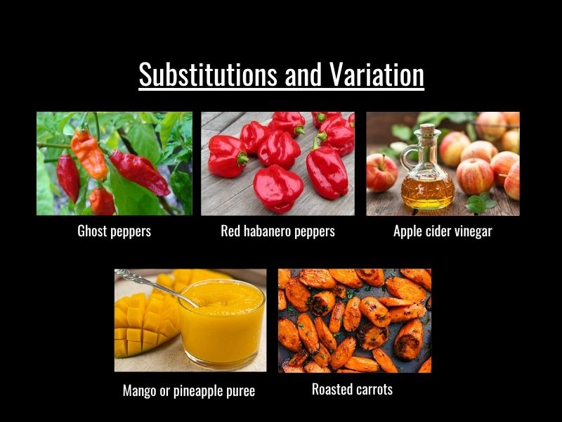 carolina hot sauce ingredient substitutions