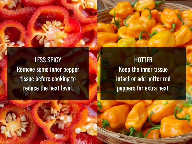 Adjust cayenne hot sauce heat level