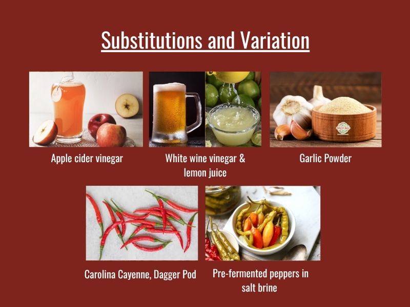 Cayenne hot sauce variations