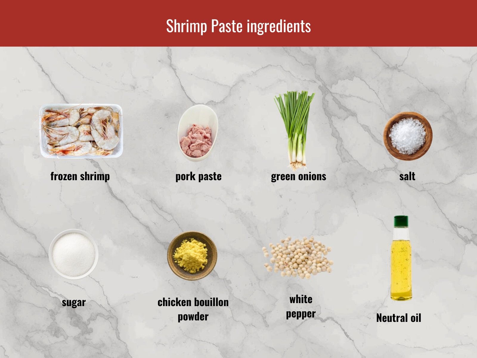 Chao tom shrimp paste ingredients