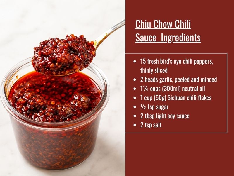 Chiu Chow chili sauce variation