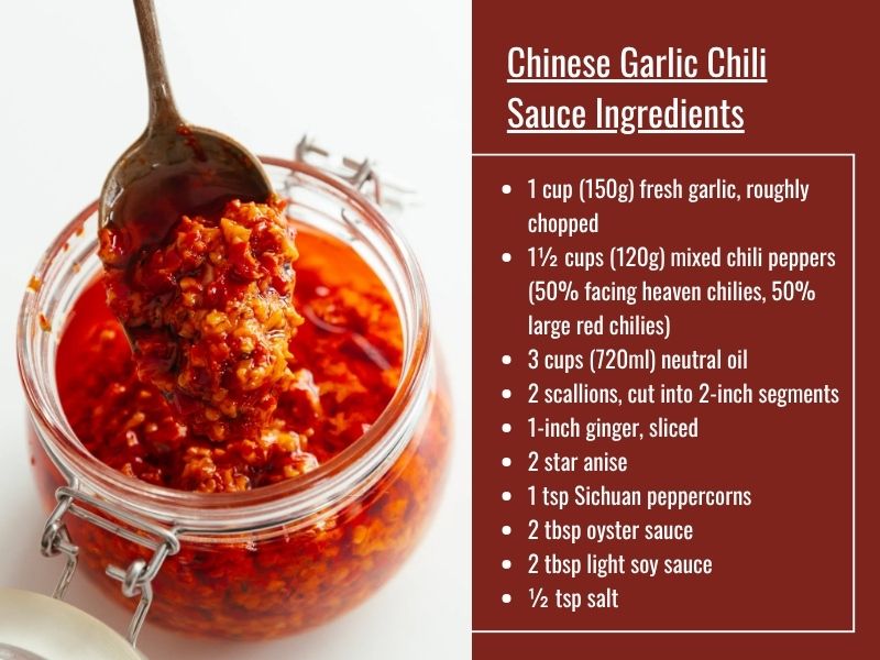Chinese garlic chili sauce variation