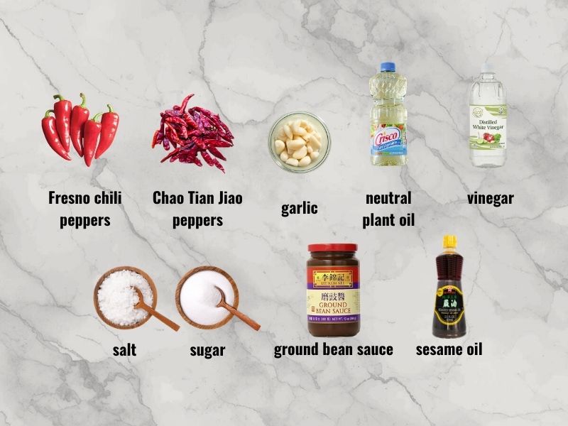 Chinese hot sauce ingredients