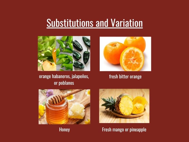 Chocolate habanero hot sauce substitutions and variations