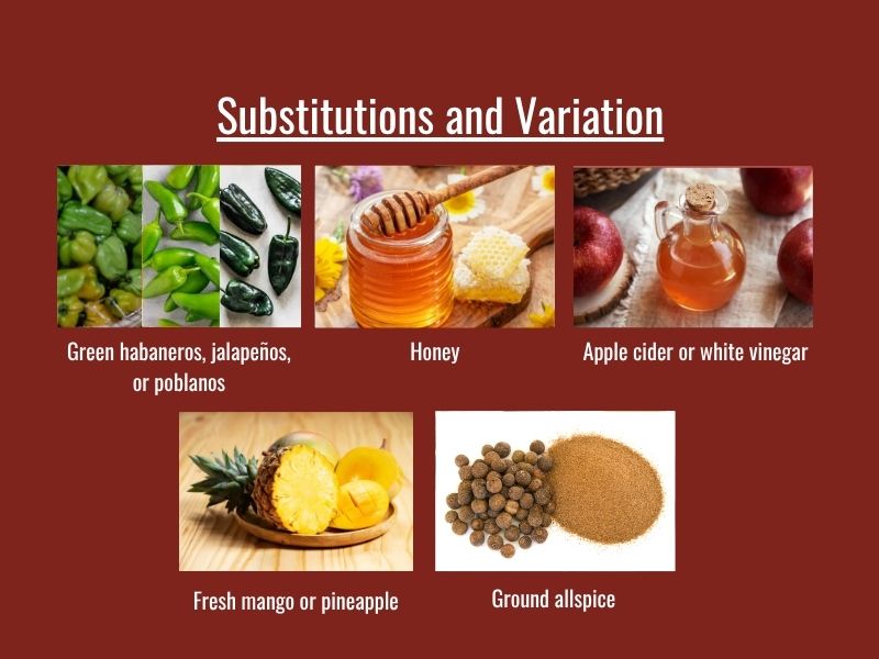 Chocolate habanero hot sauce substitutions and variations