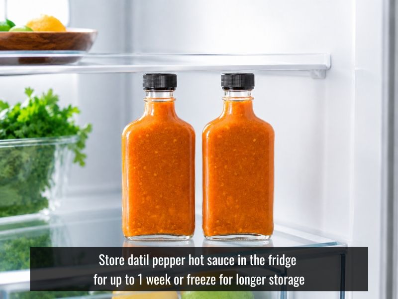 How to store datil pepper hot sauce