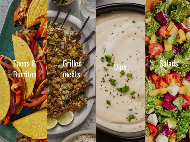 Dishes With Creamy Hot Sauce