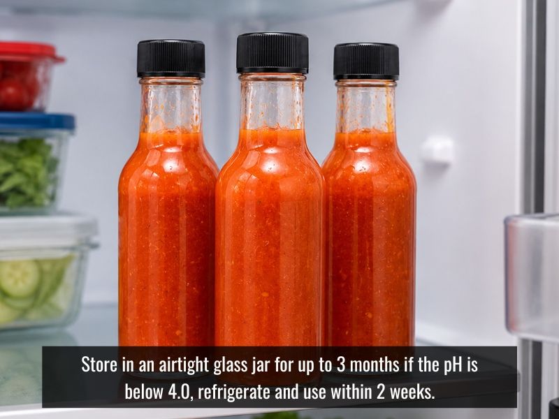 How to store datil pepper hot sauce