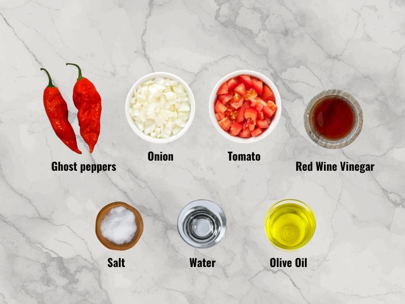 ghost pepper hot sauce ingredients