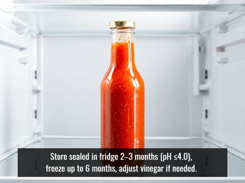 store ghost pepper hot sauce in fridge