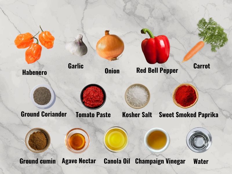 habanero hot sauce ingredients