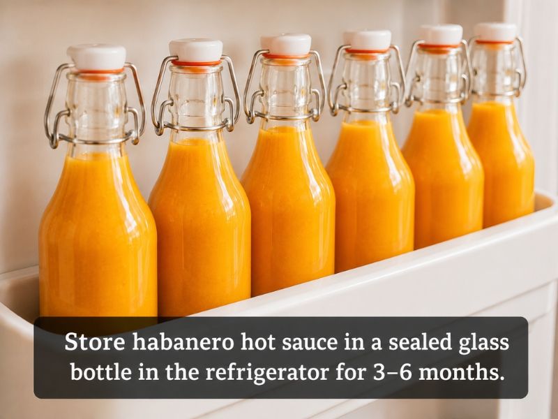store habanero hot sauce in refrigerator