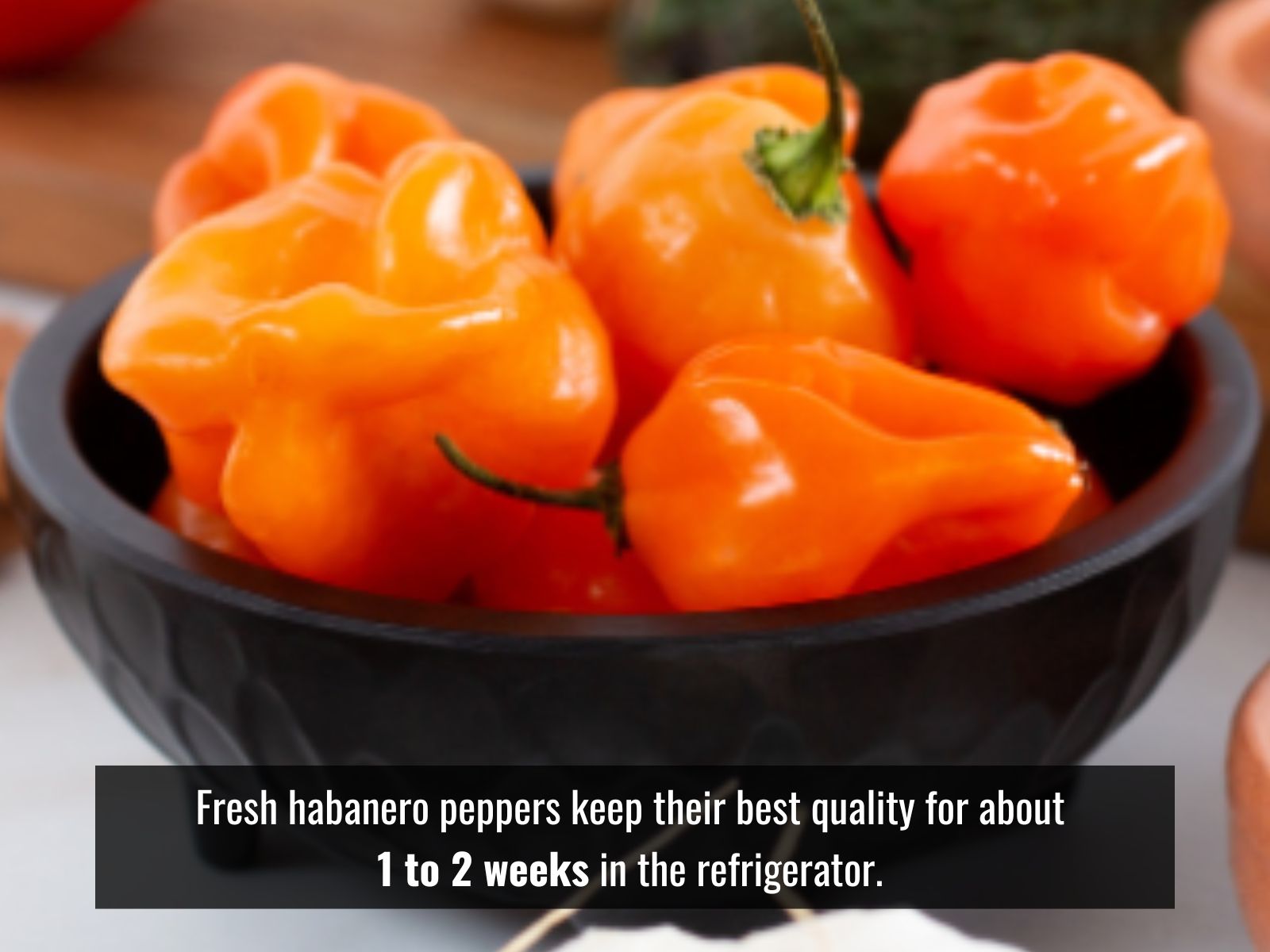 Fresh, frozen, dried, and pickled habaneros