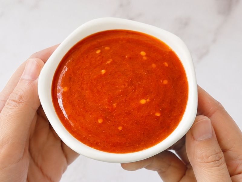 Japanese hot sauce with chili oil