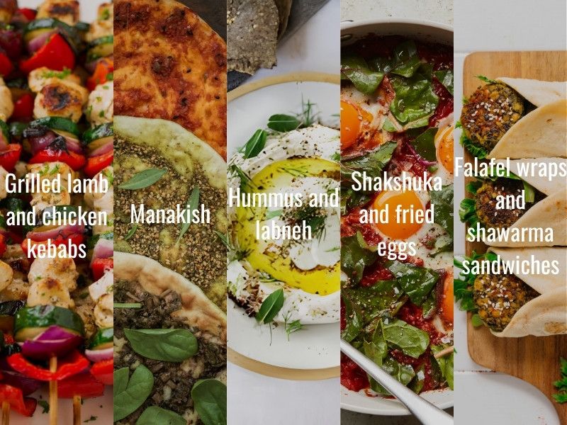 Lebanese shatta on traditional dishes