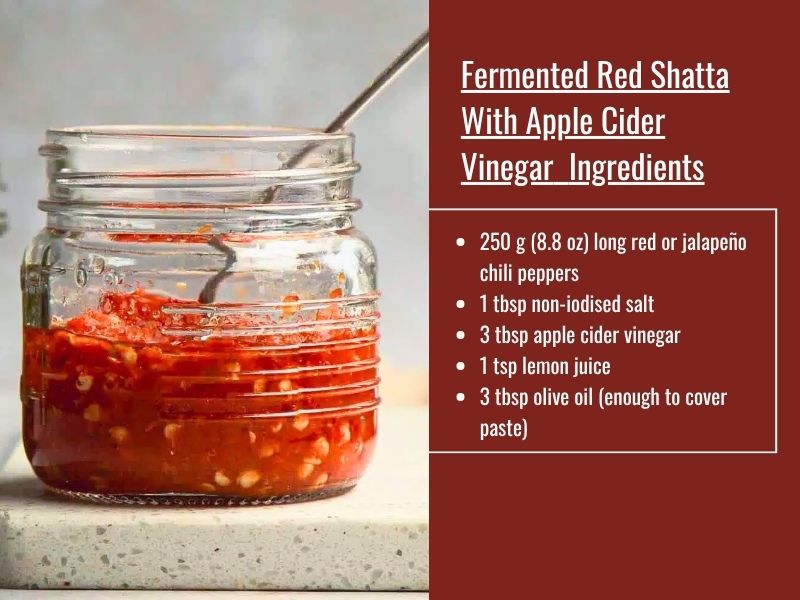 Fermented red shatta variation
