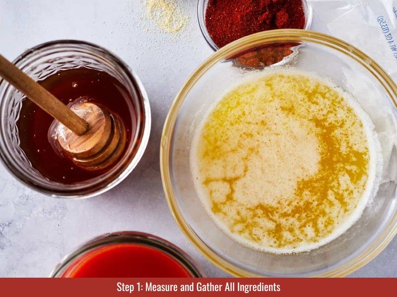 step 1 measure and gather ingredients