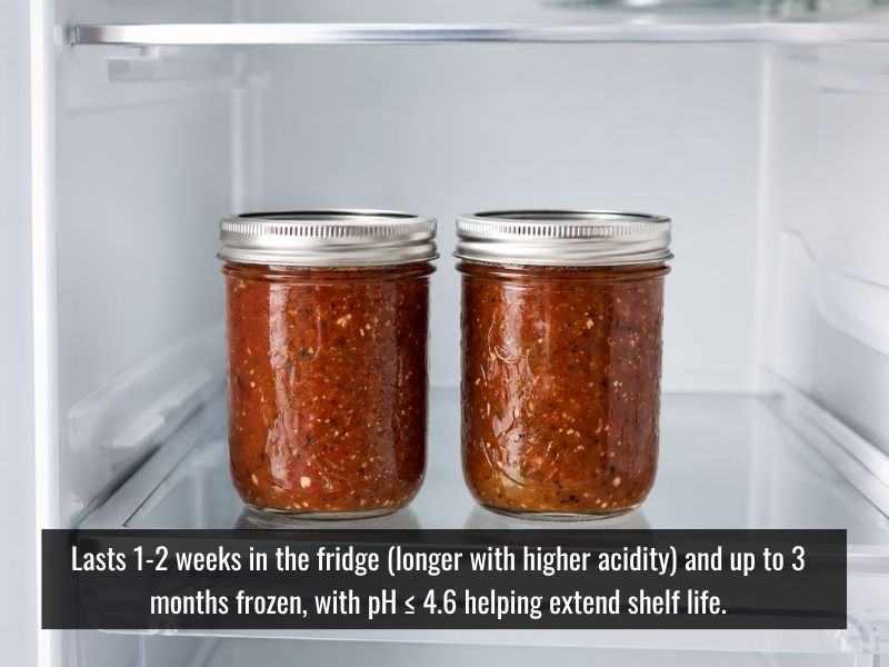 Store Mexican hot sauce in a sealed container in the fridge or freezer