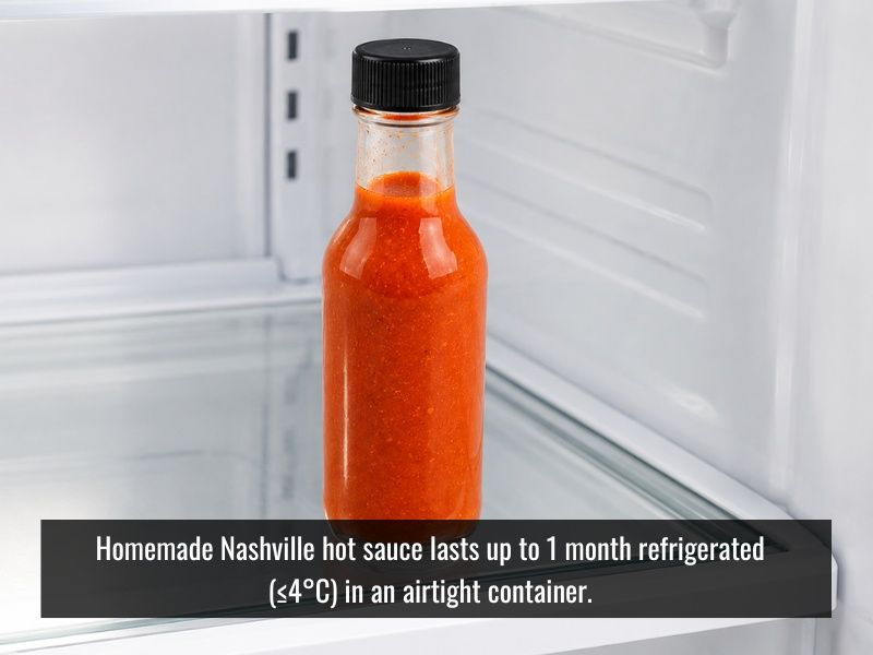How to store Nashville hot sauce