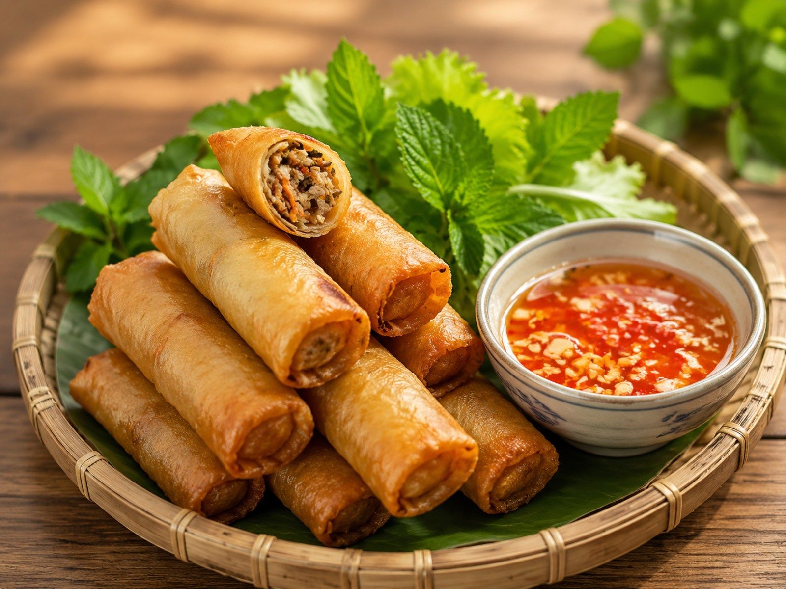 use nuoc cham with spring rolls
