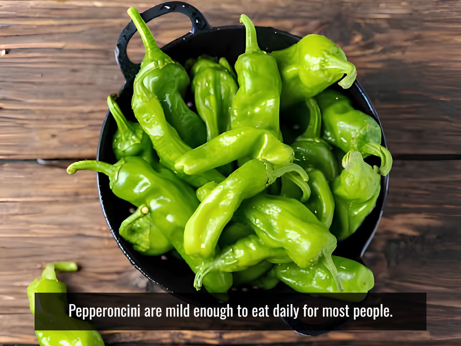 Moderate daily serving of pickled pepperoncini