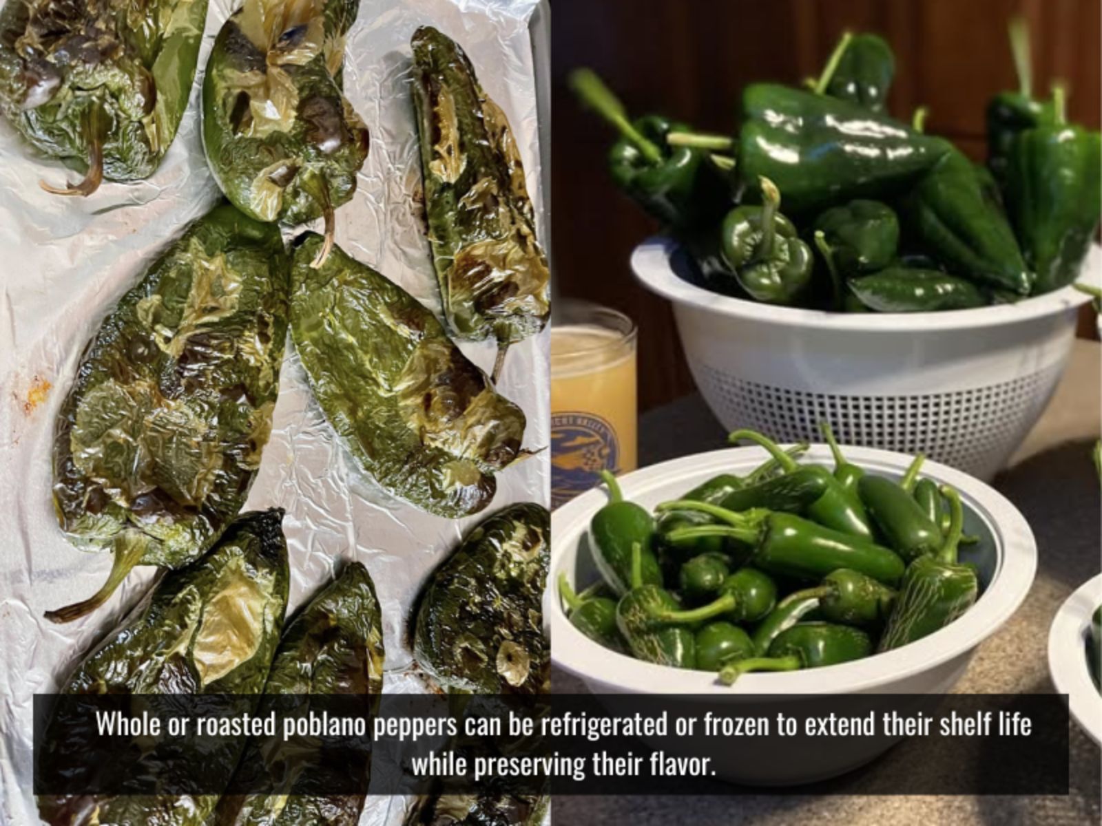 poblano pepper storage