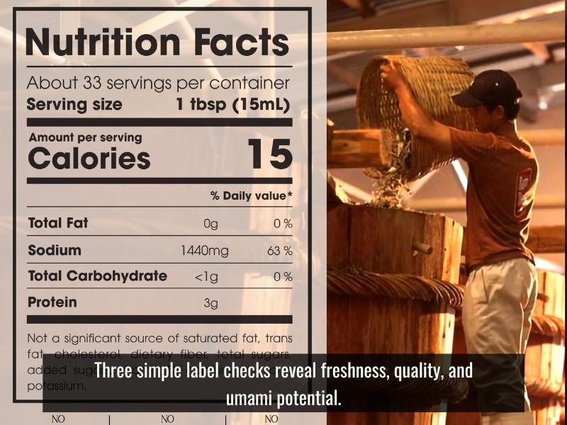 Check fish sauce label to know quality