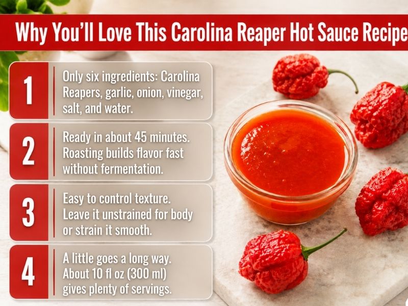 reason to love carolina reaper hot sauce