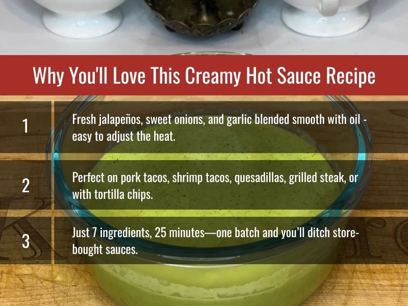 Reason to Love This Creamy Hot Sauce Recipe