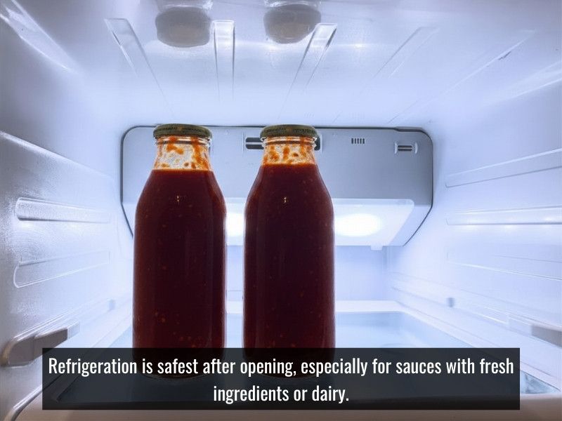 refrigerate hot sauce after opening for safety