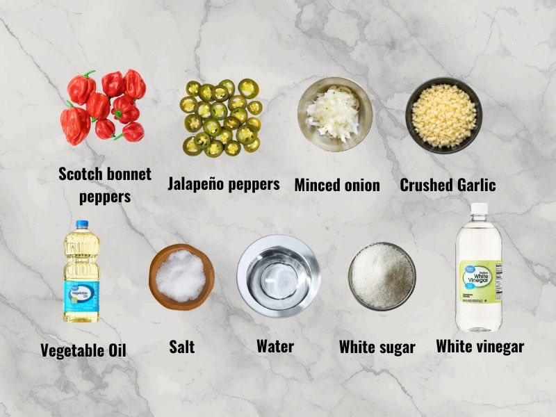 Scotch bonnet hot sauce ingredients