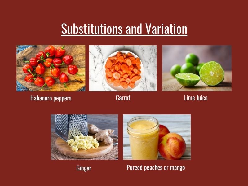 Scotch bonnet hot sauce variations