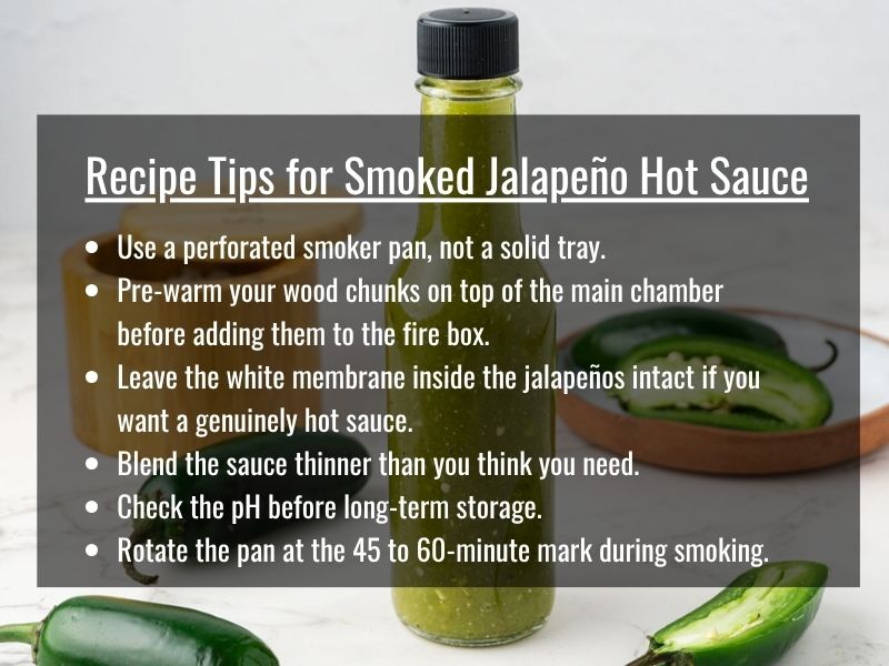 Recipe Tips for Smoked Jalapeño Hot Sauce