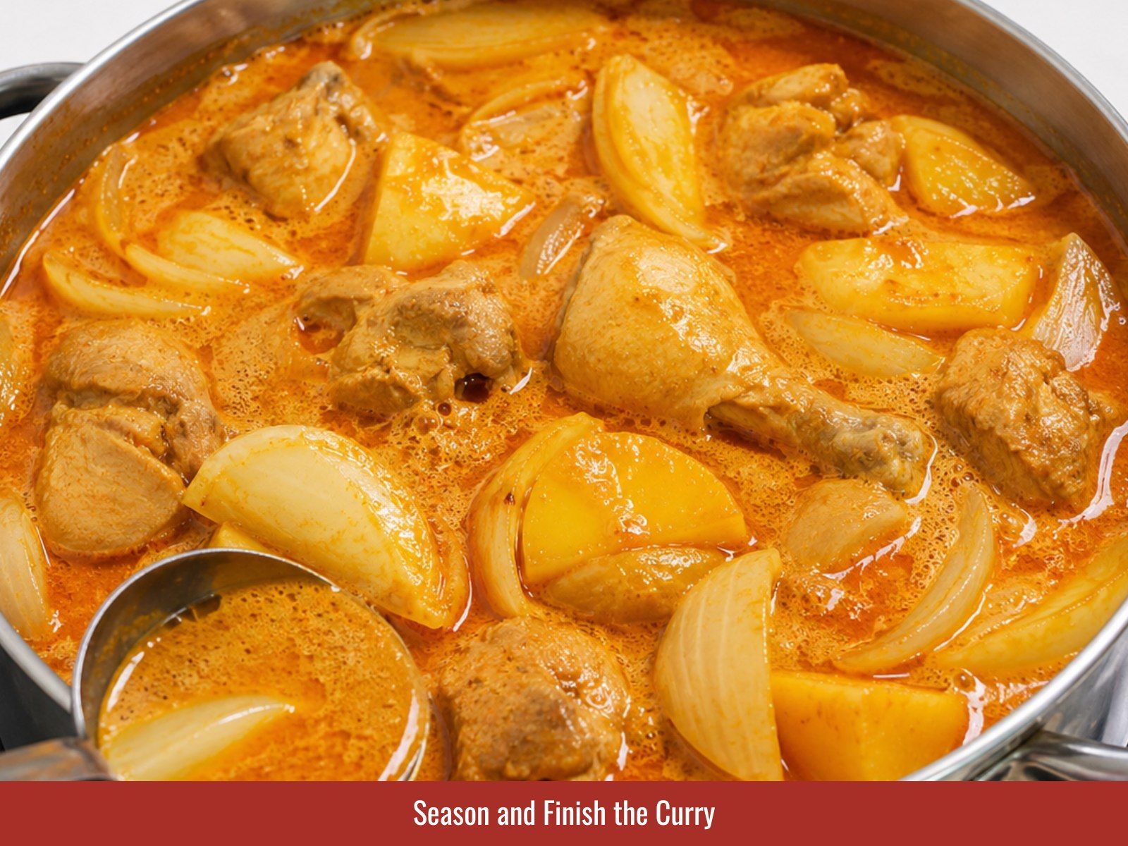Season and finish Vietnamese curry