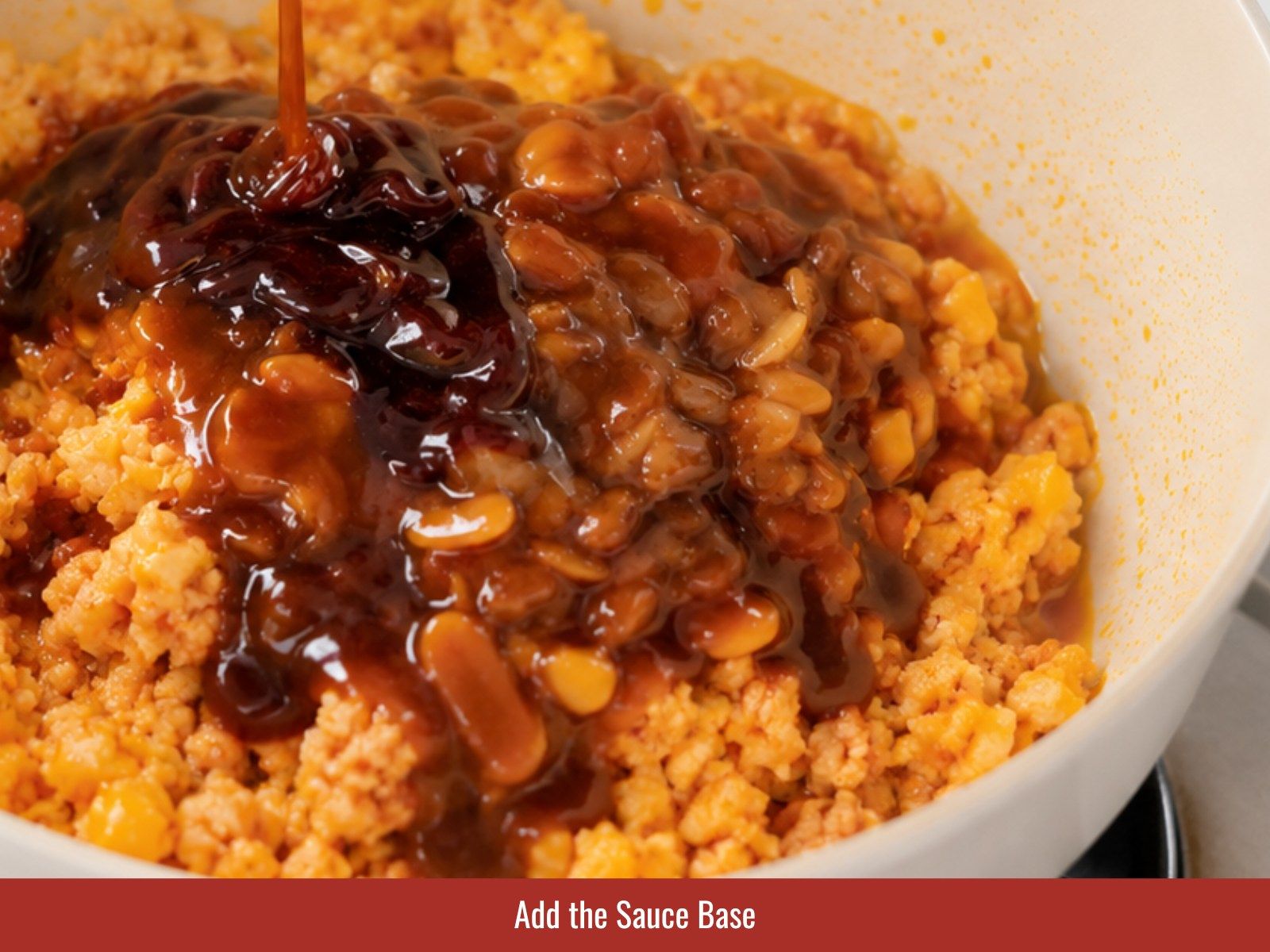 Step 15: Add the sauce base
