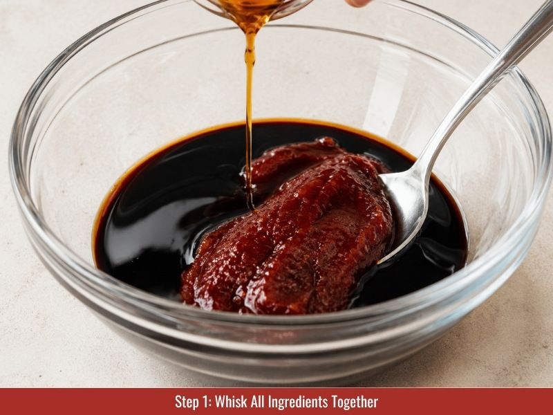 Whisk gochujang sauce ingredients together