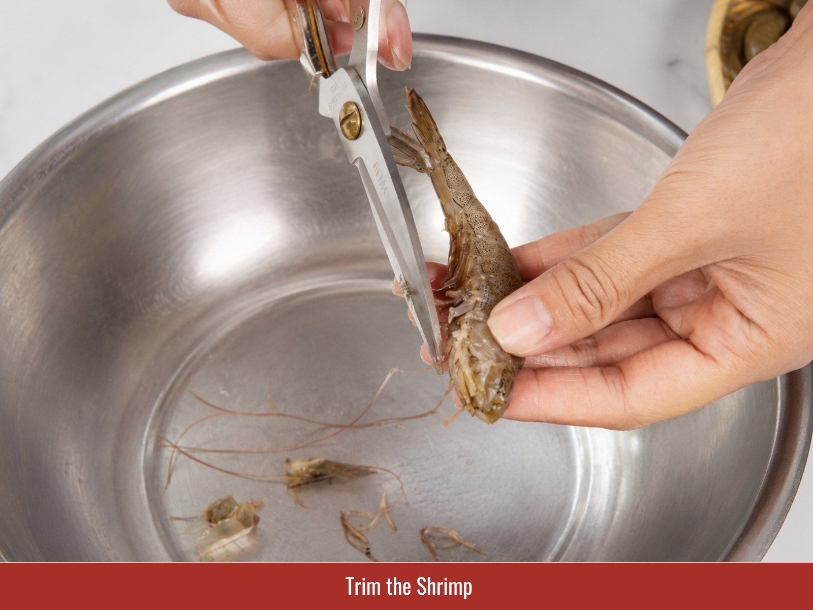 Trim shrimp for tôm rim
