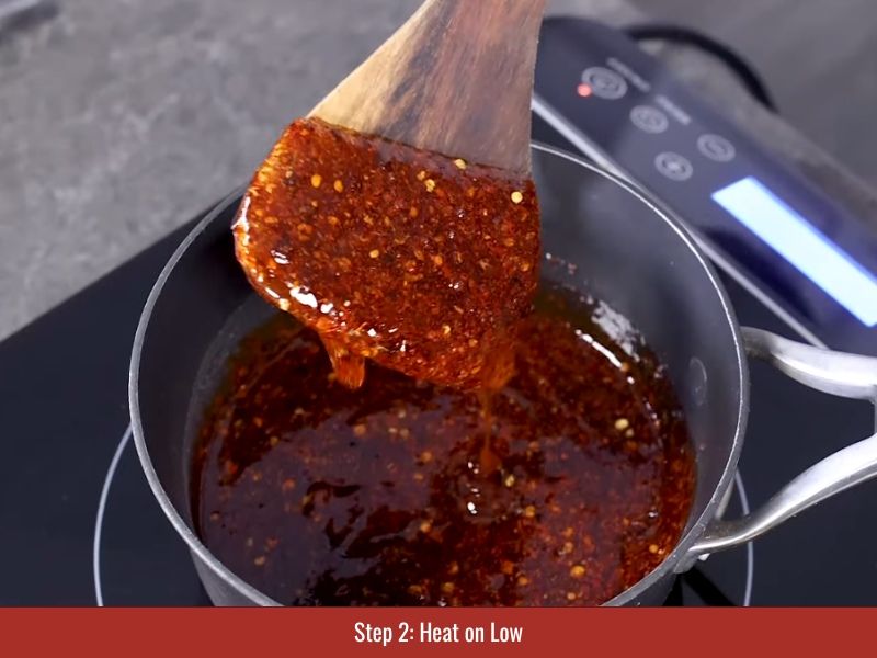 step 2 heat on low