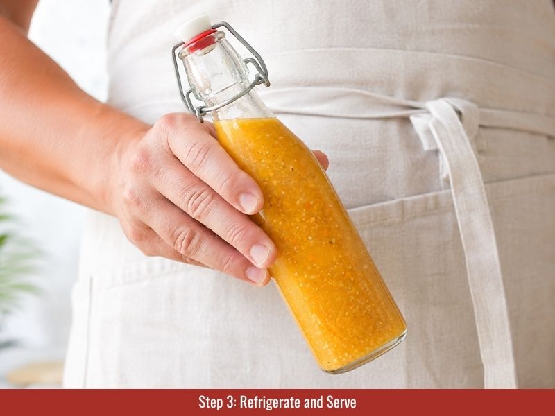 Bottle and refrigerate the sauce
