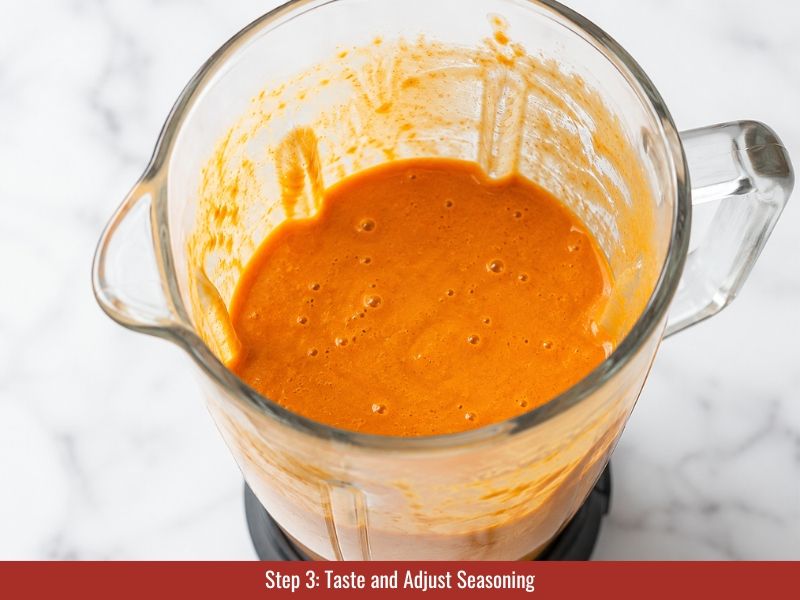 taste and adjust chipotle hot sauce