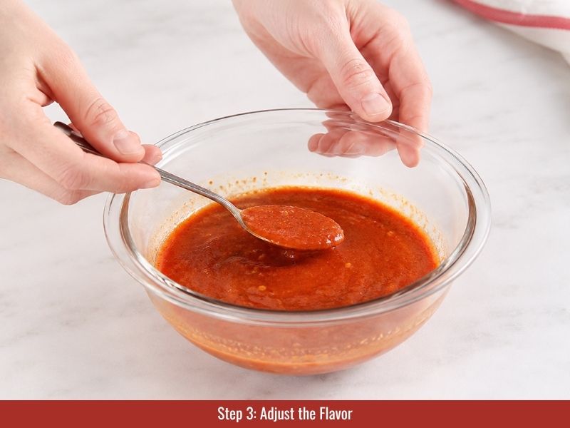 Adjust Japanese hot sauce flavor