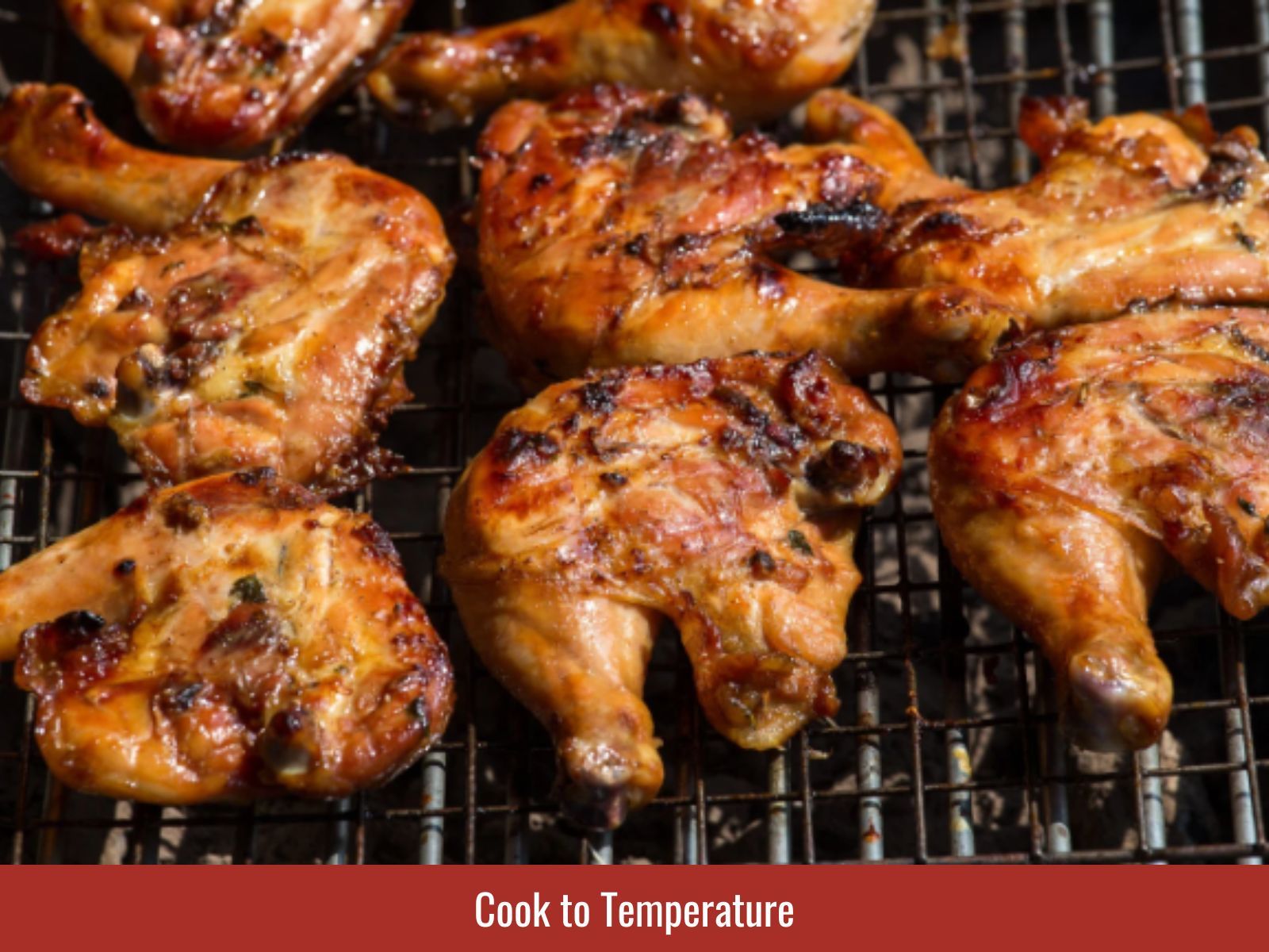 Cooking marinated chicken until browned and safely cooked through